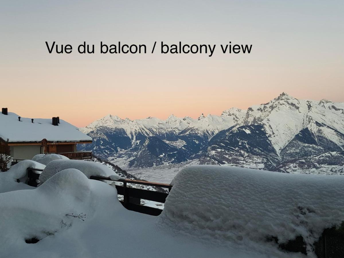 Studios Bellevue 1 et 2, ski lift 150m Veysonnaz Eksteriør billede