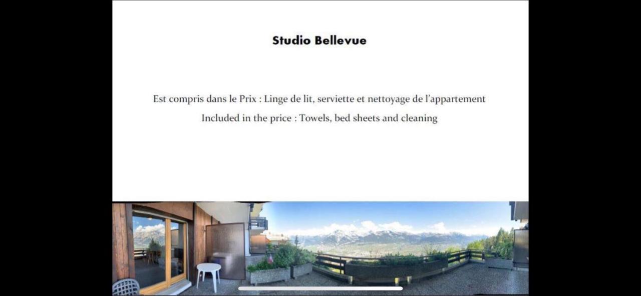 Studios Bellevue 1 et 2, ski lift 150m Veysonnaz Eksteriør billede